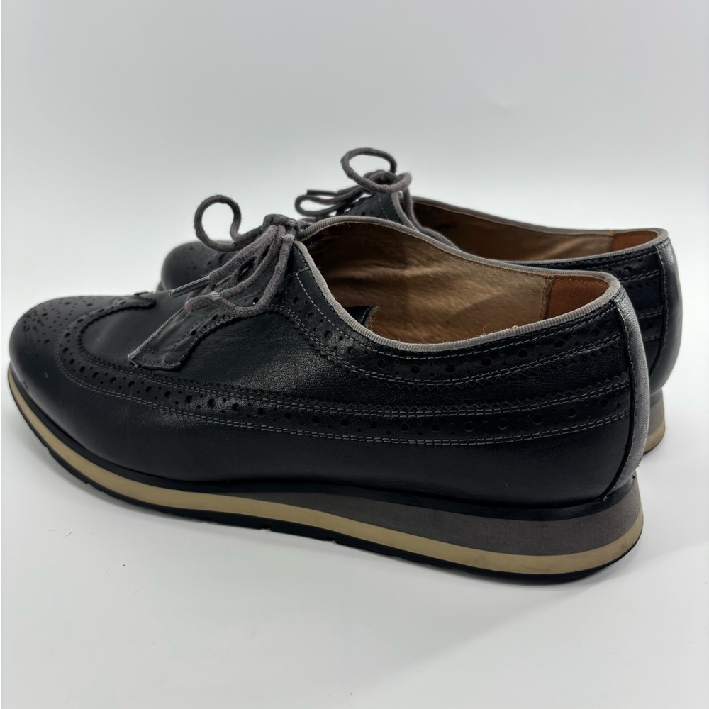Florsheim limited indigo flux wingtip oxfords 10 black work office comfort - Picture 8 of 14